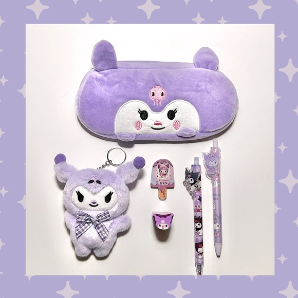 Sanrio Accessories - 💜Kuromi Adorable Christmas Stocking Stuffer 6-Piece Mini Plush Bundle
